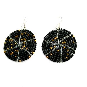 Black and Gold Colored Earrings